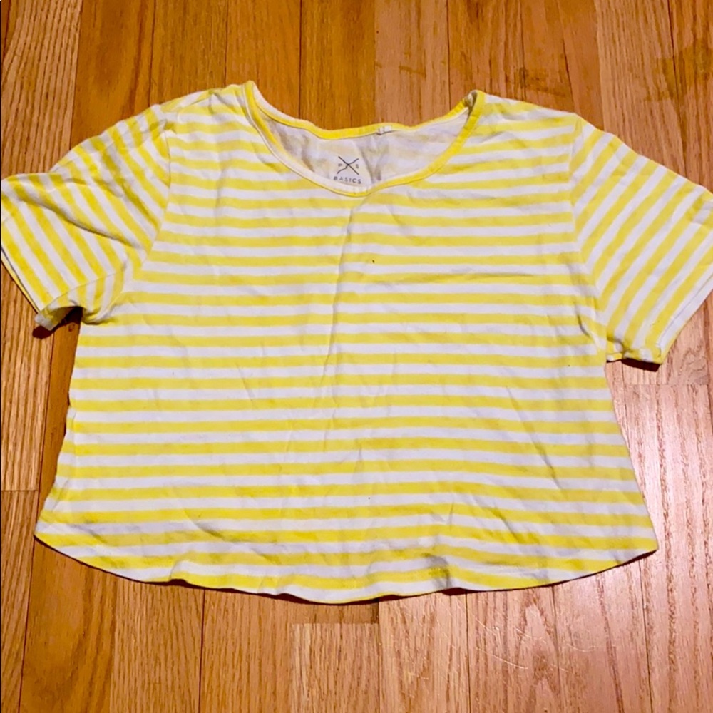 stripped cropped tshirt